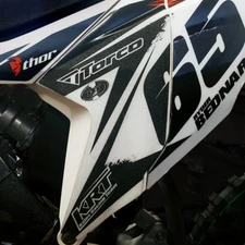 KTM 65 SX ZILLA CLEAR GRIP SIDE PLATE GUARDS KTM65SX GRAPHICS GUARD 2016-2023