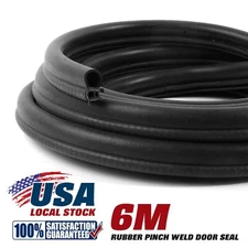 18M  U Channel Rubber Seal Trim Lock Bulb Automotive 4 CAR Doors& head cover US