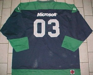 green and yellow hockey jersey