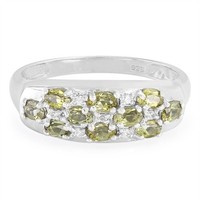 Cavill Ring Aus Sterlingsilber GrüN Turmalin 0,779Ct Damen Echtschmuck