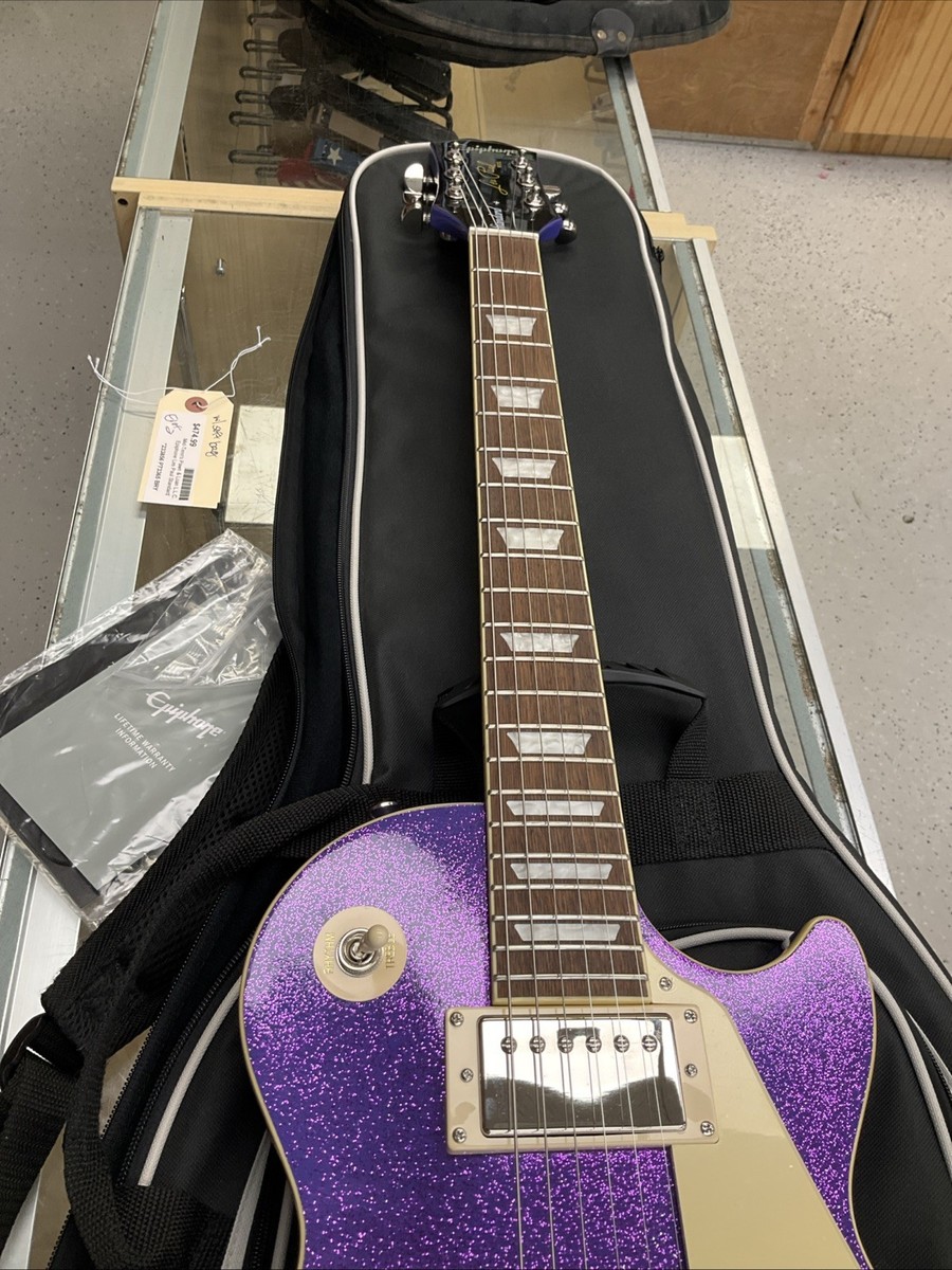Epiphone Les Paul Standard Purple Glitter W/ Bag 233856 | eBay