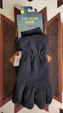 Black Tek Gear Warm Gear 3M Thinsulate Insulated Microfleece Winter Gloves S/M