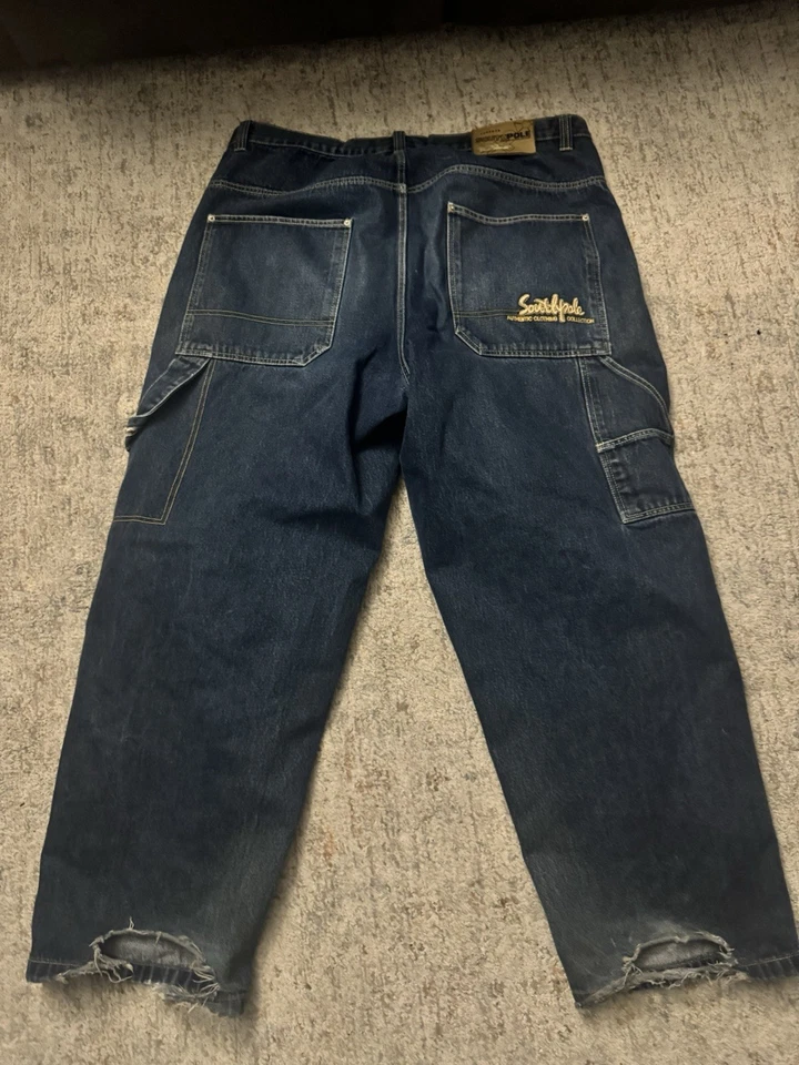Jeans holgados de pierna ancha vintage Y2K Southpole 44 x 32 Foto 3 de 4