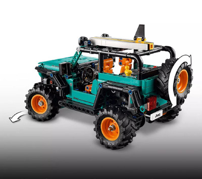 LEGO 42227 Technic Jeep Wrangler Rubicon SUV Building Toy Set