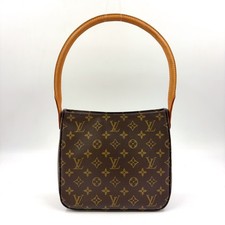 Borsa a mano Louis Vuitton Looping MM monogramma pelle marrone PVC M51146 