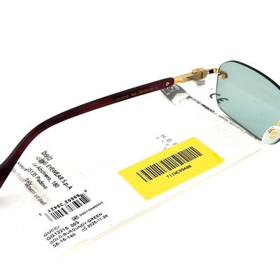 GUCCI GG1221S WEB Logo 1221 Burgundy Green 003 Rimless Narrow