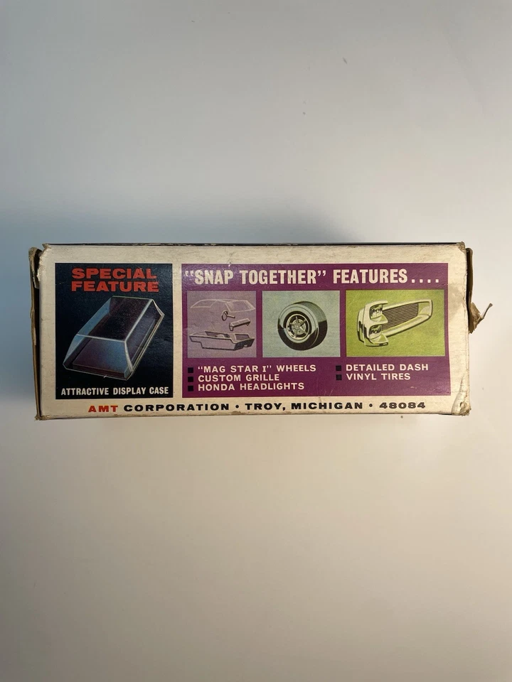 Vintage Mid Century 1967 Pontiac GTO 1/43 AMT Model Kit As-Is - Image 2 of 4