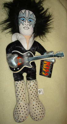 KISS Band Rock Star Ace Frehley Plush Doll Toy 16'' with Tag - Toy Factory 2003