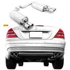 Fox DUPLEX Sportauspuff re li je 2x76mm Mercedes S-Klasse Coupe CL 215/500/600