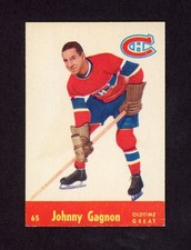 1955-56 PARKHURST QUAKER OATS #65 JOHNNY GAGNON   29184