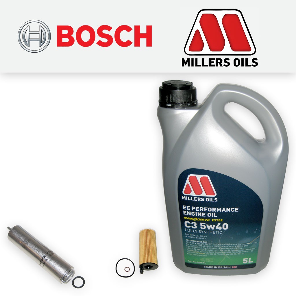 SERVICE KIT for BMW 3 SERIES F30 F31 F34 325D B47 OIL FUEL FILTER +OIL 2015-2019