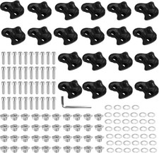 20PCS Black Rock Climbing Holds for Kids Wall,Kids Rock Wall Climbing Holds S...