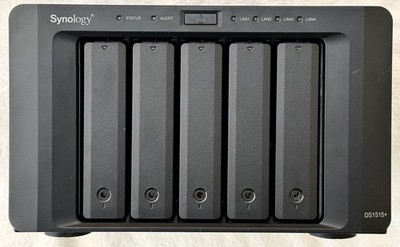 Synology DiskStation DS1515+ 8GB 5-Bay NAS Server (Diskless)