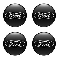4 Pcs Ford Wheel Center Cap Decals - Custom Rim Hub Logo Stickers For Car