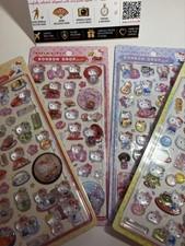 Hello Kitty BONBON DROP Seal Sticker Japanese Style 4 Set Sushi Kimono Sanrio 20