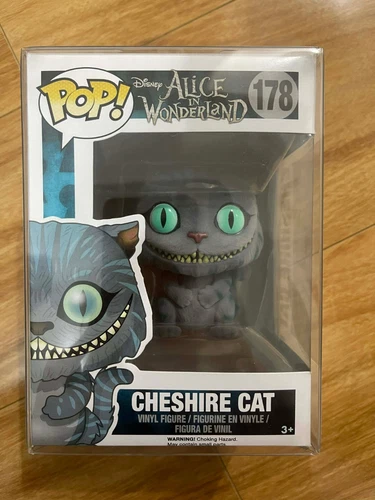 Funko Pop Disney Alice In Wonderland #178 Cheshire Cat (Flocked) + POP PROTECTOR
