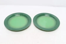 2 Le Creuset Dinner Plates 10-1/2"  27cm Bamboo Green, New Second Choix