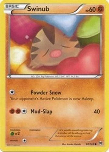Swinub 80/162 Common - Pokemon XY Break Through Card