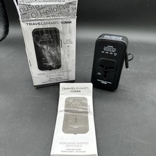 Travel Smart by Conair 2 Outlet Converter Set with USB Port Open Box