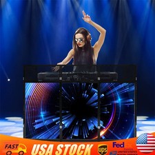 23 x73 DJ Booth Table Foldable DJ Stand Free Standing DJ Booth Stand 20kg max.