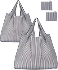 Reusable Grocery Bags, Eco-Friendly Folding Tote Shopping Bag fits in Pocket