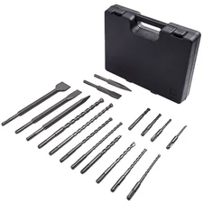 Rotary Hammer Drill Bits Set & Chisels for SDS Plus drills Masonry Hole Tool