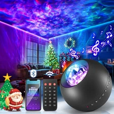 Galaxy Projector, Vibrant Galaxy Light Projector, White Noise & Bluetooth Roo...