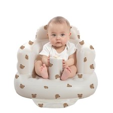 Inflatable Baby Seat for Babies 3-36 Months, Built in Air Pump Post-Bear