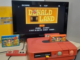 Famicom Donald Land Game with Box + Manual, Tested, Terminal Cleaned, Used
