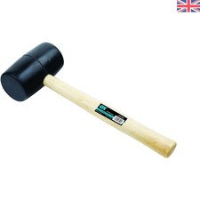 Versatile OX Trade Black Rubber Mallet 16 oz - Perfect for Home Repairs & Crafts