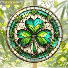 2D Clover Acrylic Sun-catchers Lucky Decor St. Patrick's Home Window Decorations