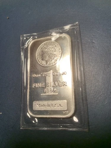 One Troy Ounce New Fine Silver .999 Morgan Bars (sealed)