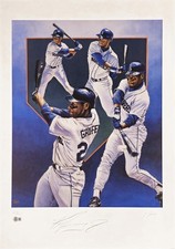 Ken Griffey Jr. Signed 21x30 Lithograph Photo Mariners #253/295 Beckett #BP55379