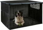 Dog Crate Cover Heavy Duty 600D Oxford Cloth - Fits 42 Inch Dog Crates, 2 Mesh