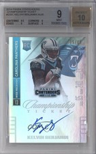 2014 Contenders Championship Ticket 5/5 Kelvin Benjamin #235 BGS 9 MINT Auto 2e6