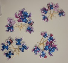 X 20 Lilo and Stitch Cupcake Toppers Cake Decorations