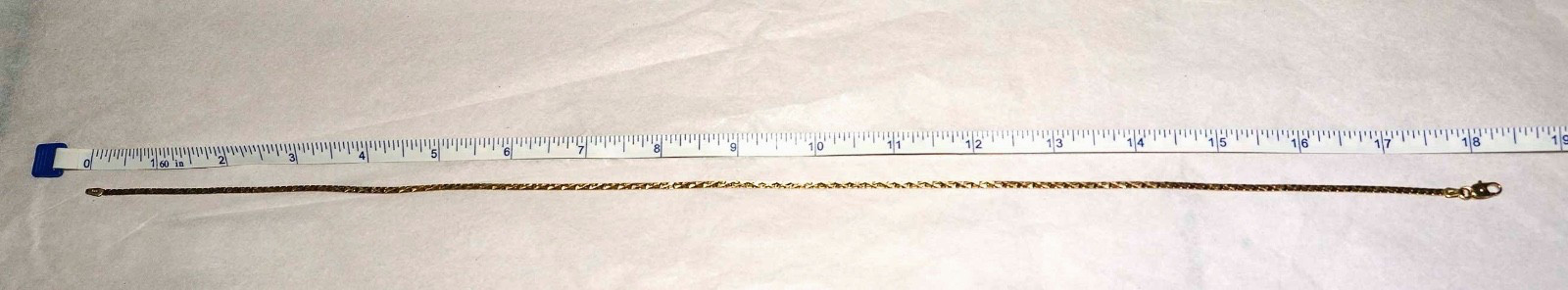 UnoAErre  Solid 14K Gold Triangle Herringbone Nec… - image 7