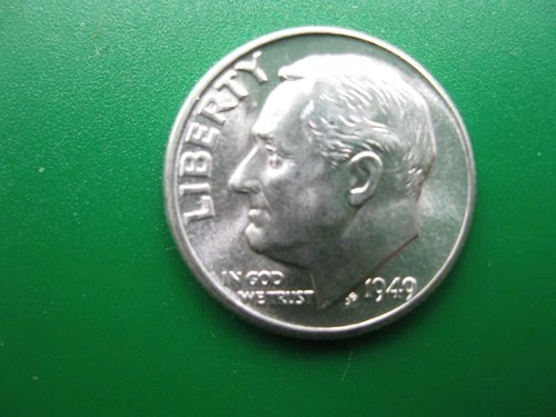 1949 D Roosevelt Dime Gem BU FTB!