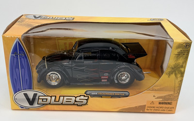 Jada Toys VDubs 1959 Volkswagen Beetle Black Drag 1:24 Scale