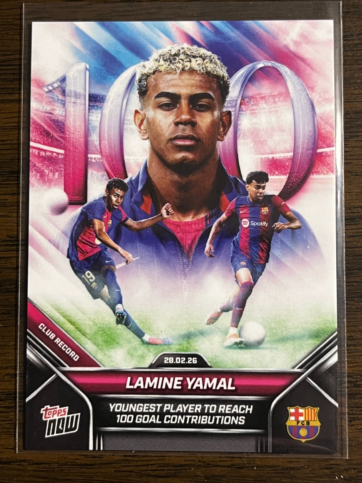 2025-26 Topps NOW #5 Lamine Yamal FC Barcelona