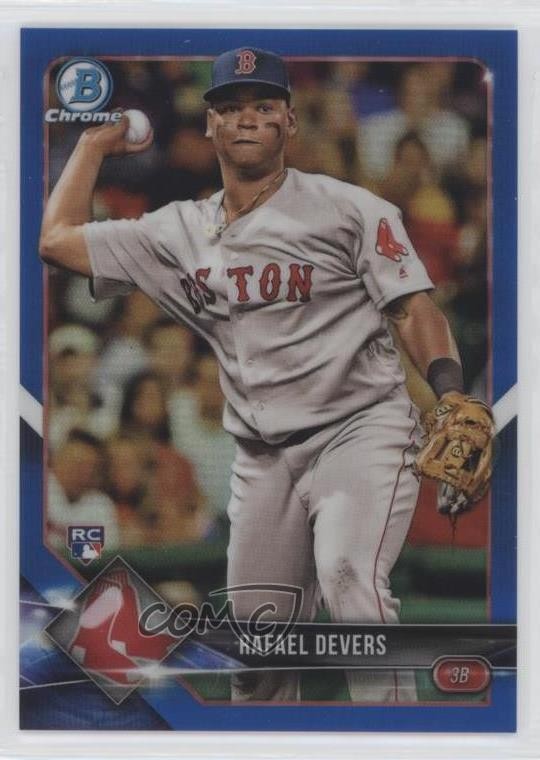 2018 Bowman Chrome Blue Refractor /150 Rafael Devers #8 v9t
