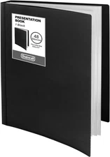 Dunwell Presentation Binder 48-Pocket, Displays 96 Pages, Black 