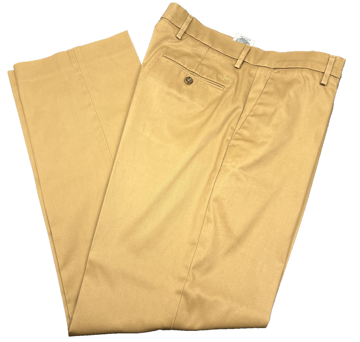 Dockers D2 Iron Free Khaki Straight Fit Flat Front Pants Mens 34 X 32 Slacks