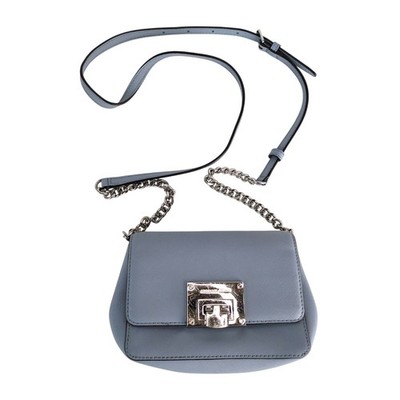Michael Kors Tina Small Leather Bag w/ Removable Crossbody Strap Pale Blue 7x5''