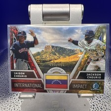 2024 Bowman Chrome Inter Imp Jackson Chourio, Jaison Chourio 80/150(RC) II-11