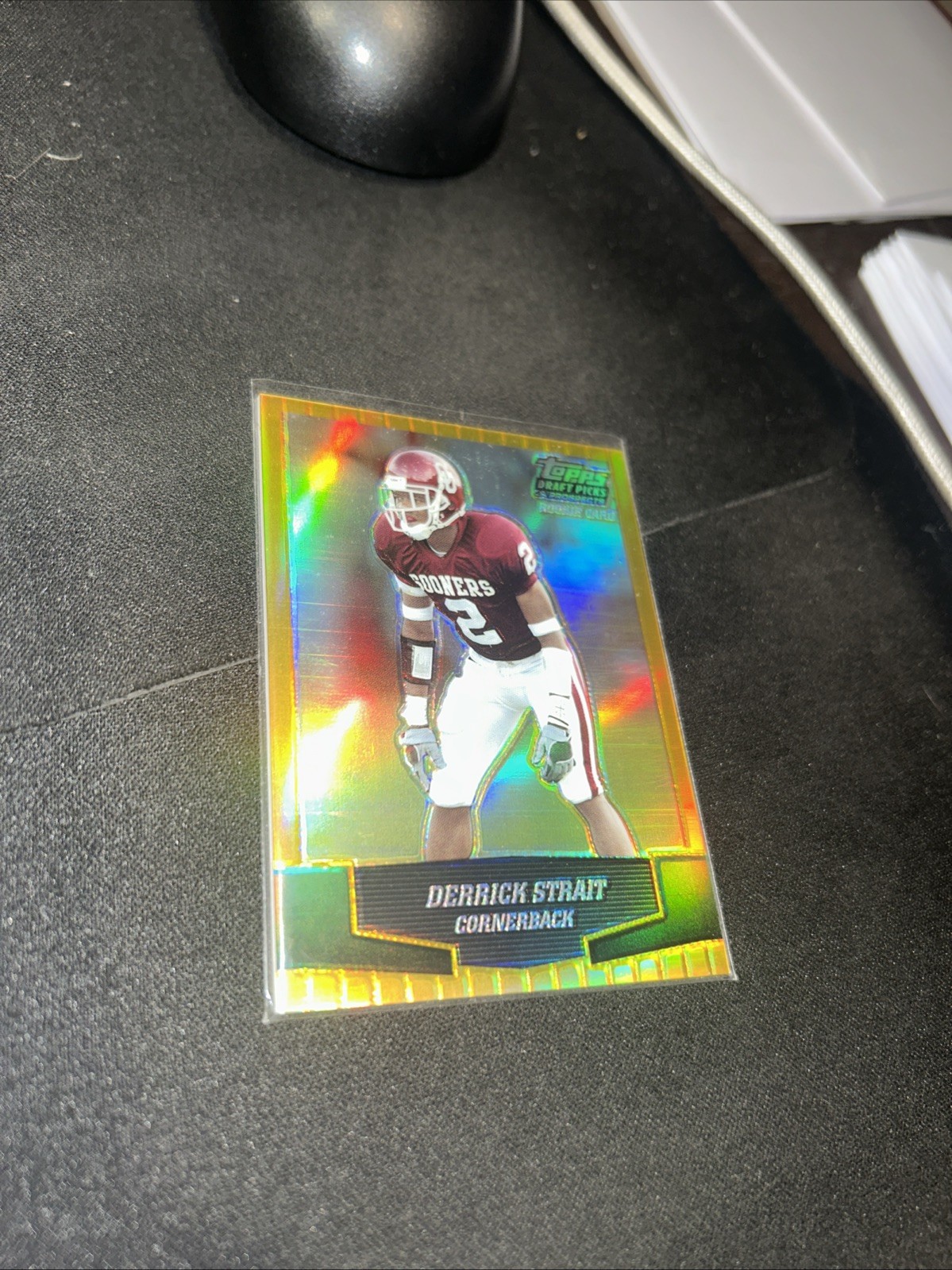 Derrick Strait Topps Draft Picks & Prospects #146 Gold Chrome