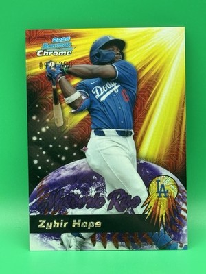 2025 Bowman Chrome Mega Box Zyhir Hope Meteoric Rise Purple Mojo Refractor /250