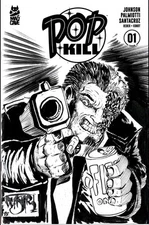 Pop Kill #1 (2025) Massive Sketch Variant Cover Comic W Original Dave Castr Art