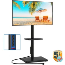 Floor TV Stand with Mount for 32-60 inch TVs up to 88 lbs, Office Swivel Stand