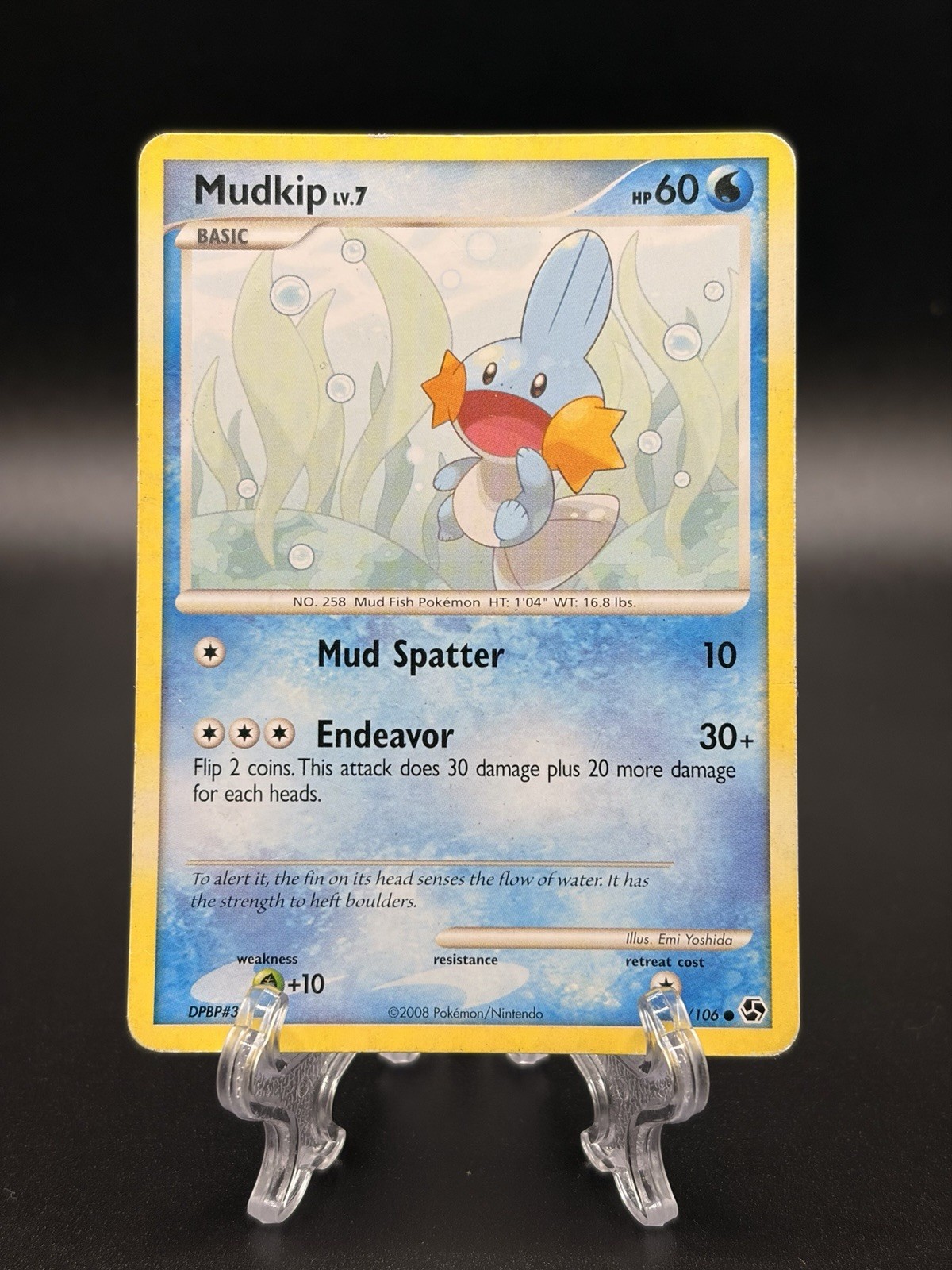 Mudkip Lv. 7 80/106 Great Encounters Emi Yoshida Pokemon Card